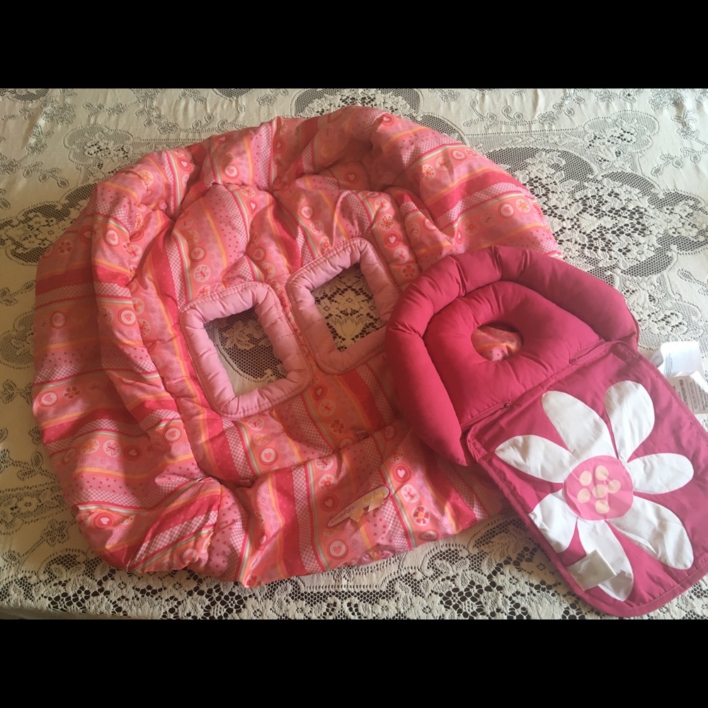 Baby high chair/cart cover and head support